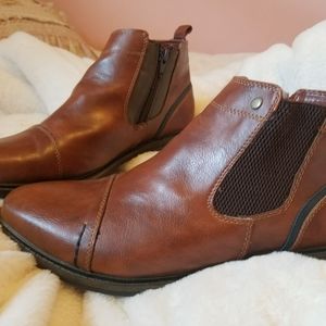 Mens Faux Leather Boots